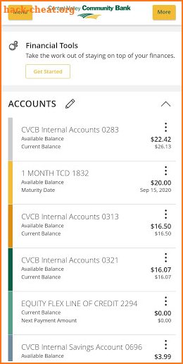 CVCB Mobile Banking screenshot