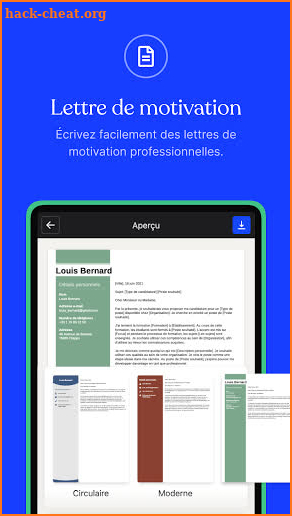 CV.fr - Créer un CV professionnel screenshot