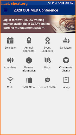 CVSA Events screenshot