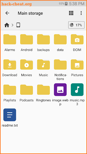 Cx File Explorer screenshot