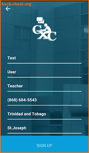 CXC Connect screenshot