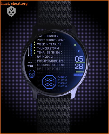 Cyber Deck Scroller Watch Face screenshot