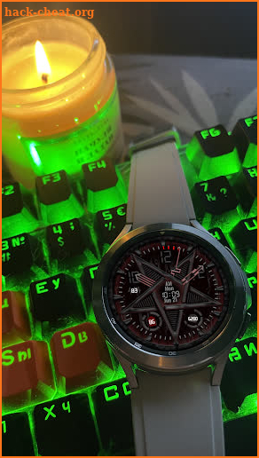 Cyber Pentagram Watch Face screenshot