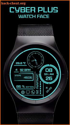 Cyber Plus Watch Face screenshot