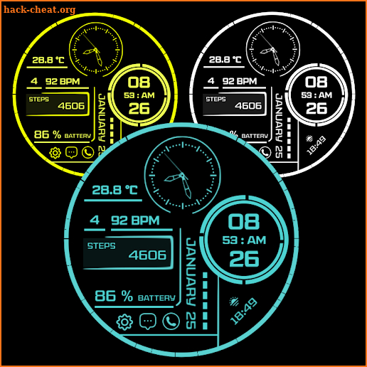 Cyber Plus Watch Face screenshot