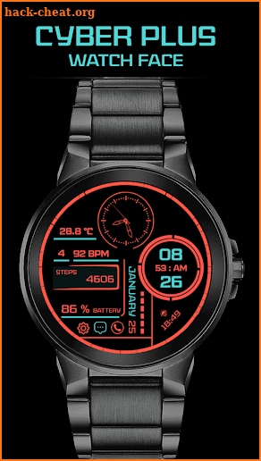 Cyber Plus Watch Face screenshot