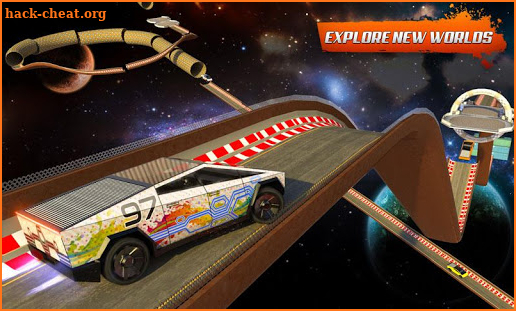 Cyber truck Ramp Car Extreme Stunts GT Racing Free screenshot