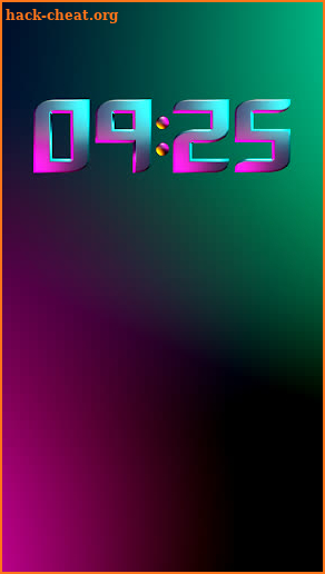 CYBERNEON Digital Clock Widget screenshot