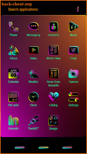 CYBERNEON Xperia Theme screenshot
