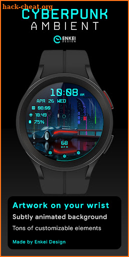 Cyberpunk Ambient - watch face screenshot