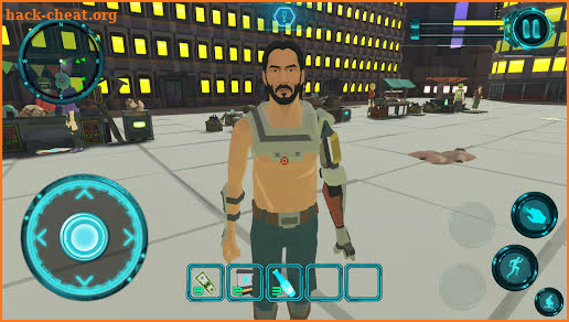 Cyberpunk City Escape. Neighbor Sci-Fi Survival 3D screenshot