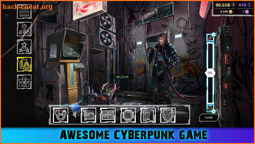 Cyberpunk Clicker: Fiction Dystopian Crypto Comics screenshot