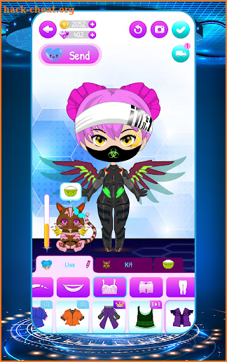 Cyberpunk Doll Dress Up Game screenshot