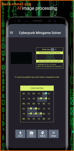 Cyberpunk Minigame Solver - Unofficial Helper App screenshot