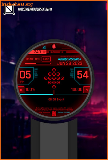 Cyberpunk Neon Watchface screenshot