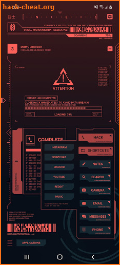 Cyberpunk Theme for KLWP screenshot