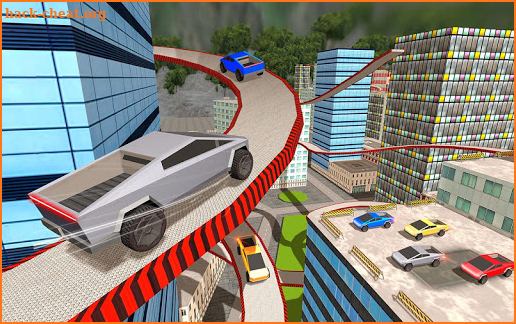 Cybertruck Simulator 2020 : rooftop car stunt screenshot