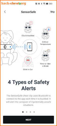 CYBEX SensorSafe screenshot