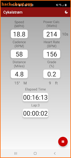 Cykelstrom Bicycle Power Meter screenshot