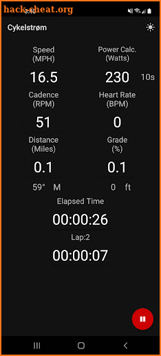 Cykelstrom Bicycle Power Meter screenshot