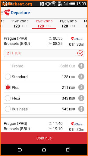 Czech Airlines screenshot