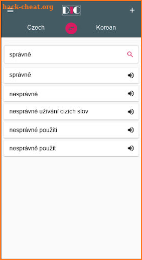 Czech - Korean Dictionary (Dic1) screenshot