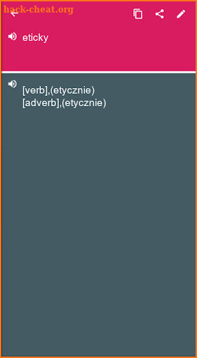Czech - Polish Dictionary (Dic1) screenshot