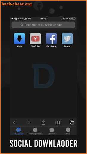 D-manager Downloads Browser screenshot