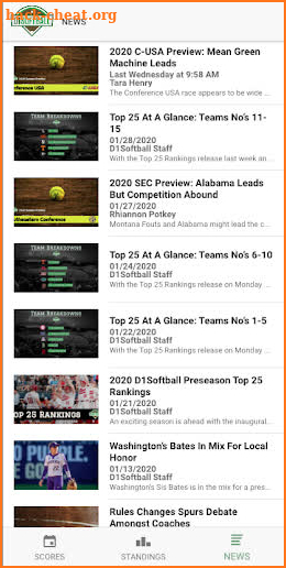 D1 Softball screenshot
