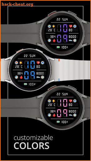 DADAM107 Digital Watch Face screenshot