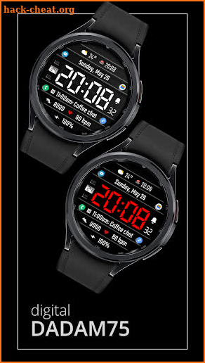 DADAM75 Digital Watch Face screenshot