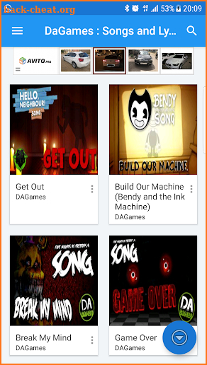 🎮 DaGames : bendy 🎧 All Songs & lyrics screenshot
