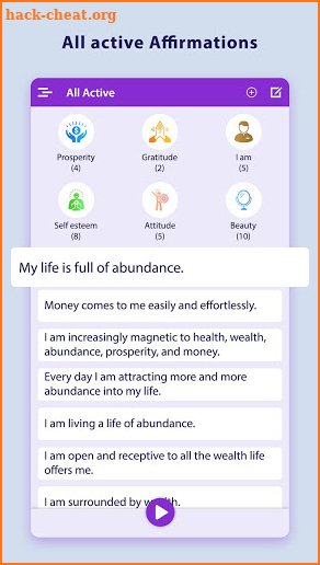 Daily Affirmations - Fill your day with positivity screenshot