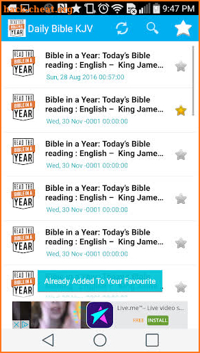 Daily Bible Reading - KJV screenshot