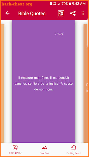 Daily Bible Verses (English and French) screenshot