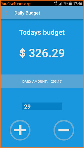 Daily Budget screenshot