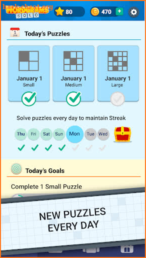 Daily Crossword Arrow Solo screenshot