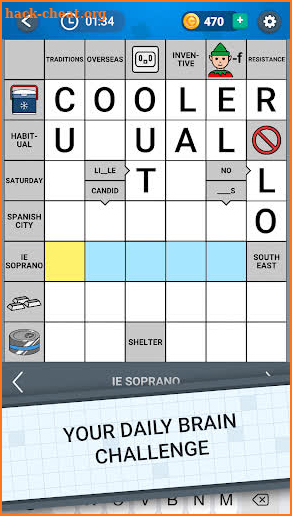 Daily Crossword Arrow Solo screenshot