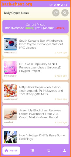 Daily Crypto News screenshot