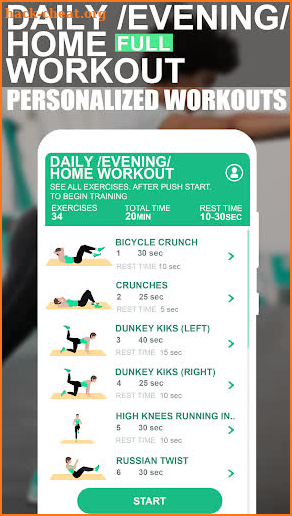 Daily /Evening/ Home Workout screenshot