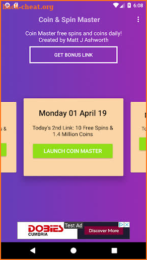 Daily Free Spins & Coins for Coin Master screenshot