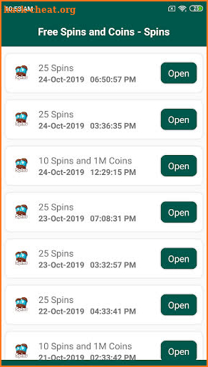 Daily Free Spins And Coins News screenshot