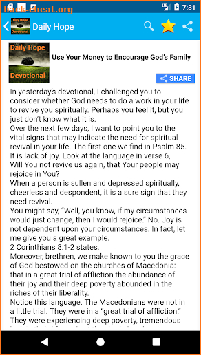 Daily Hope devotional - Dr. Rick Warren screenshot