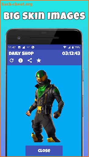 Daily item shop rotation for Battle Royale screenshot