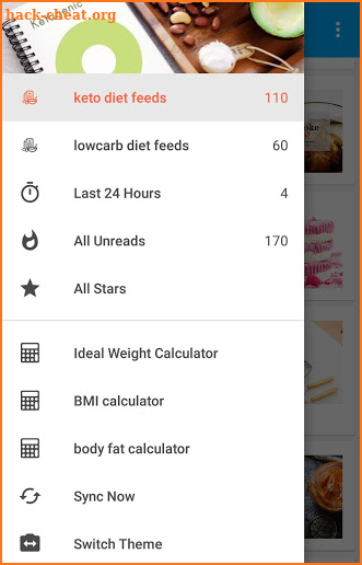 Daily Keto diet /BMI & Fat percentage calculators screenshot