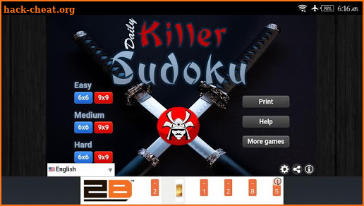 Daily Killer Sudoku screenshot