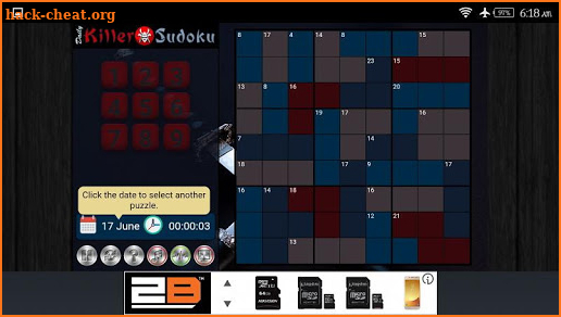 Daily Killer Sudoku screenshot