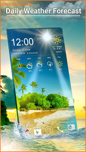 Daily Live Weather Forecast App screenshot