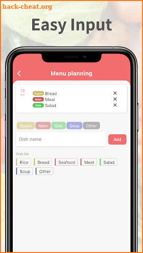 Daily Meal Planner screenshot