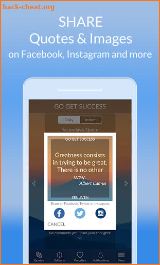 Daily Motivational Quotes App screenshot